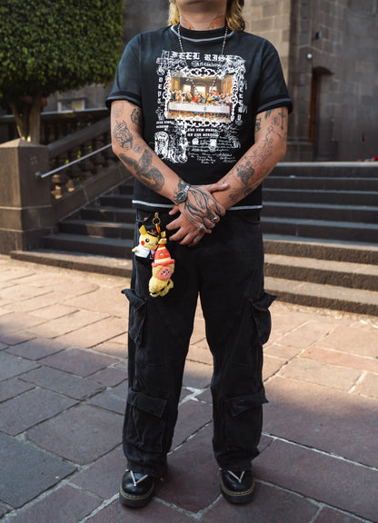 Playera negra "The Silent Supper"