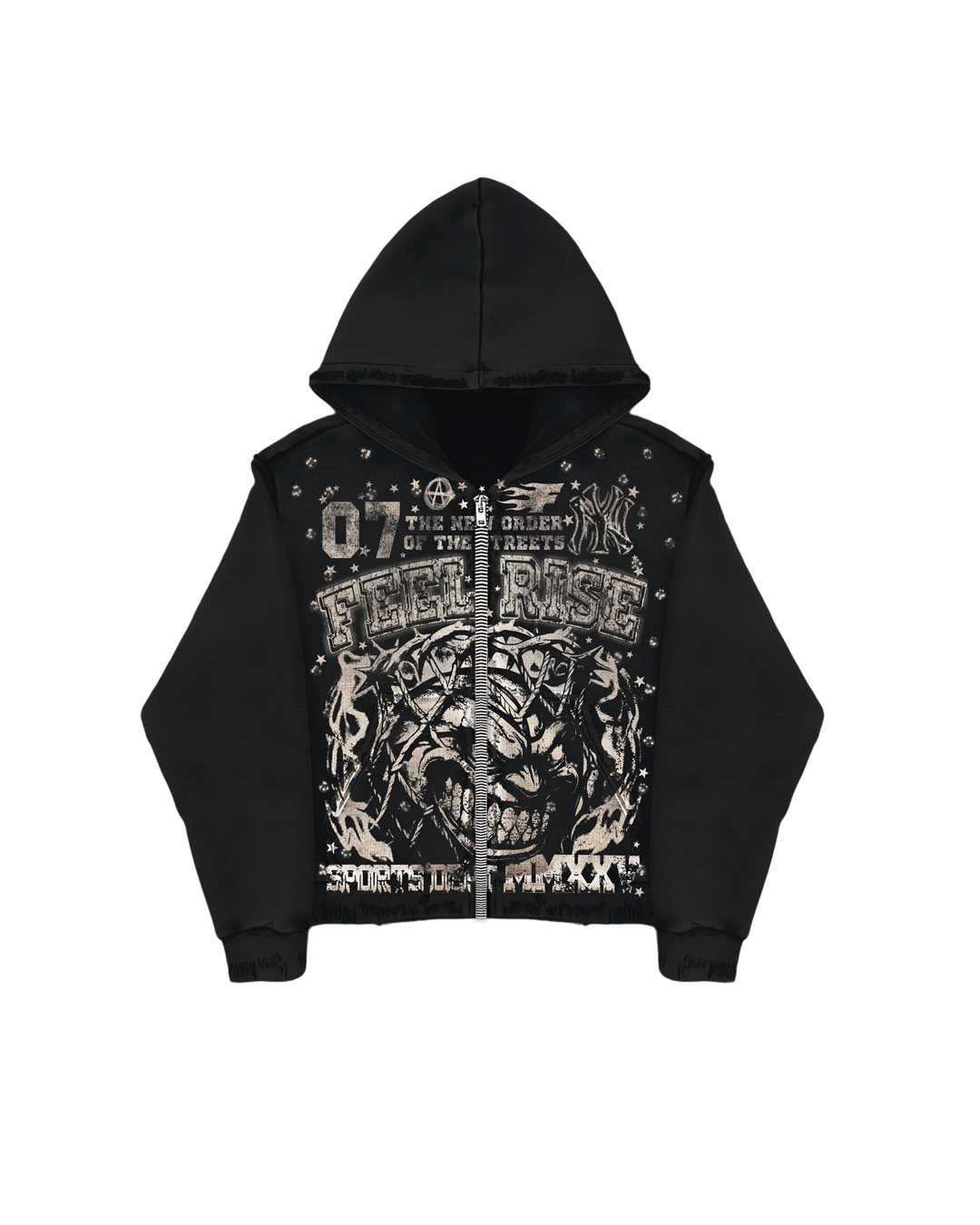 ZIPPER HOODIE "RECORD"