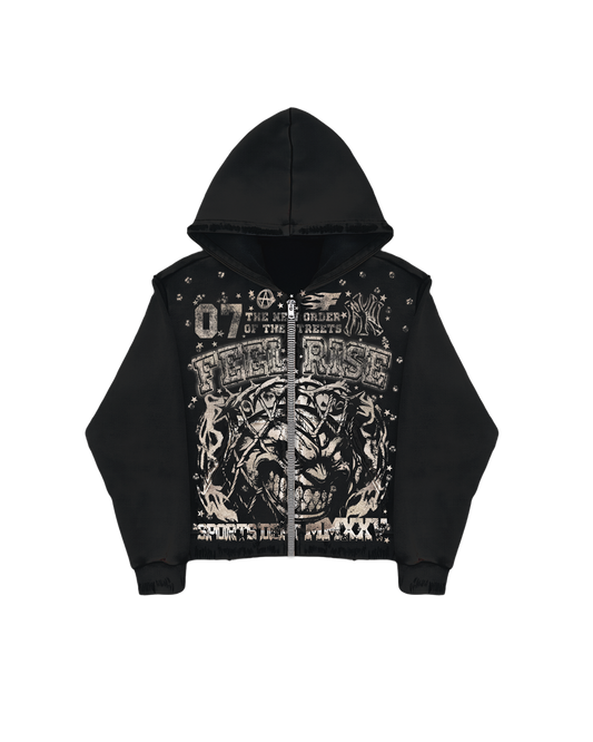 ZIPPER HOODIE "RECORD"