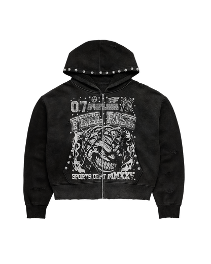 Record zip hoodie