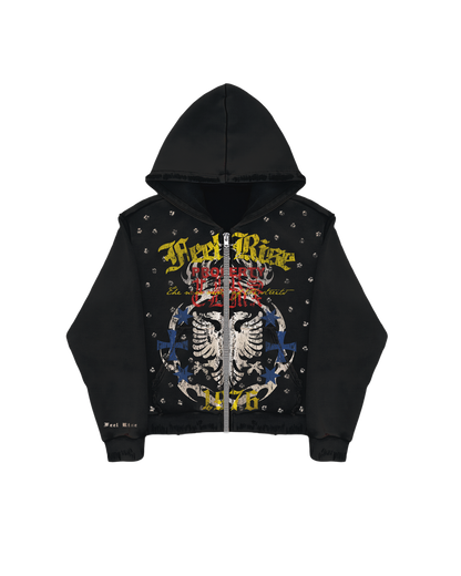 ziiper hoodie "NEW ORDER"