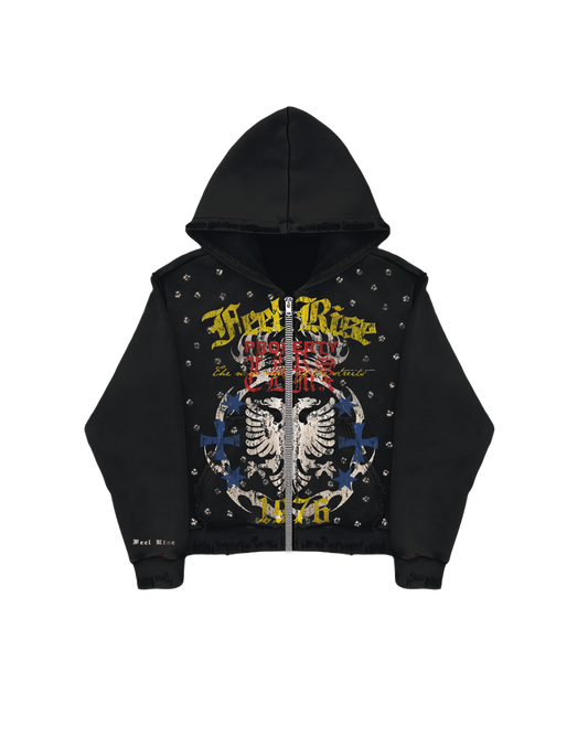 ziiper hoodie "NEW ORDER"