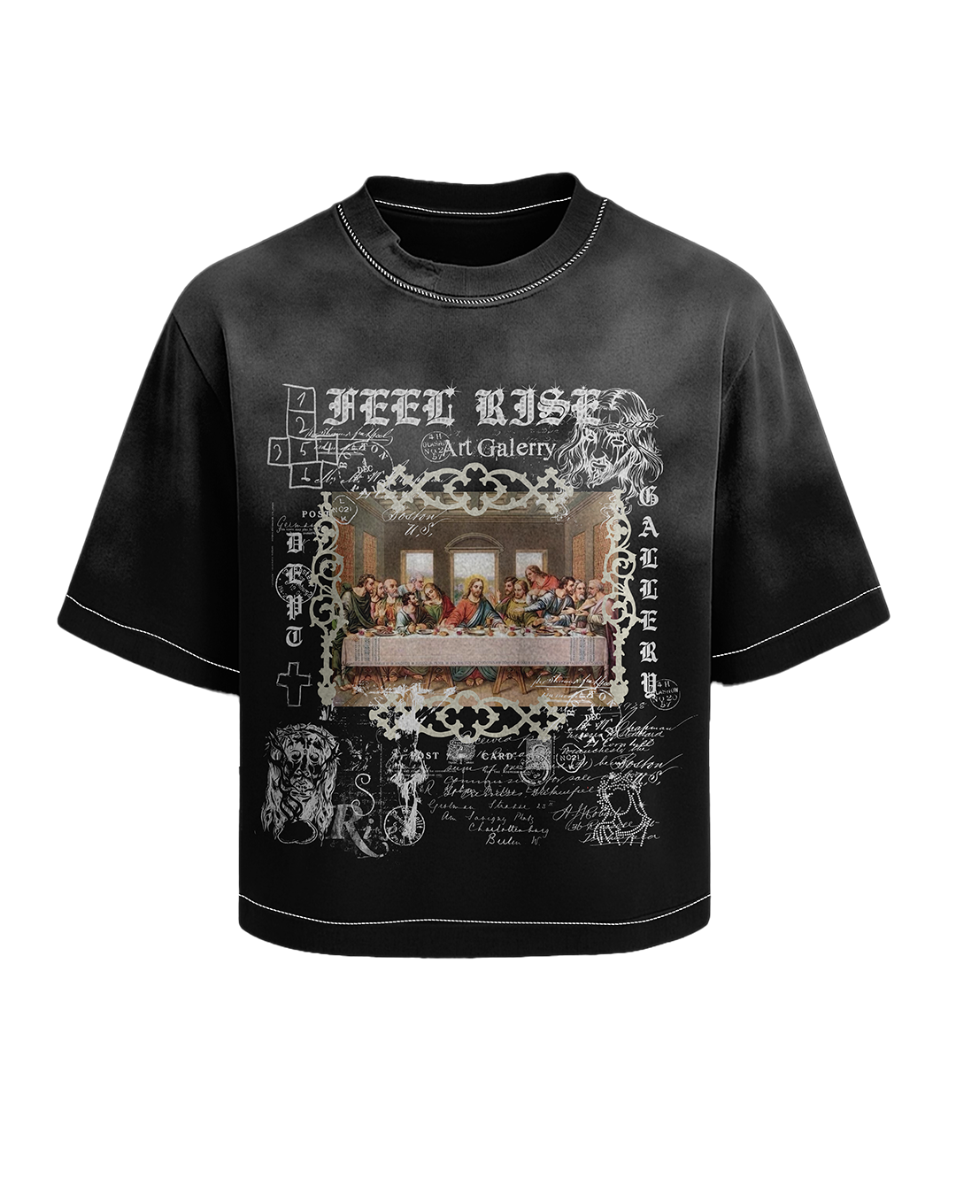 Playera negra "The Silent Supper"